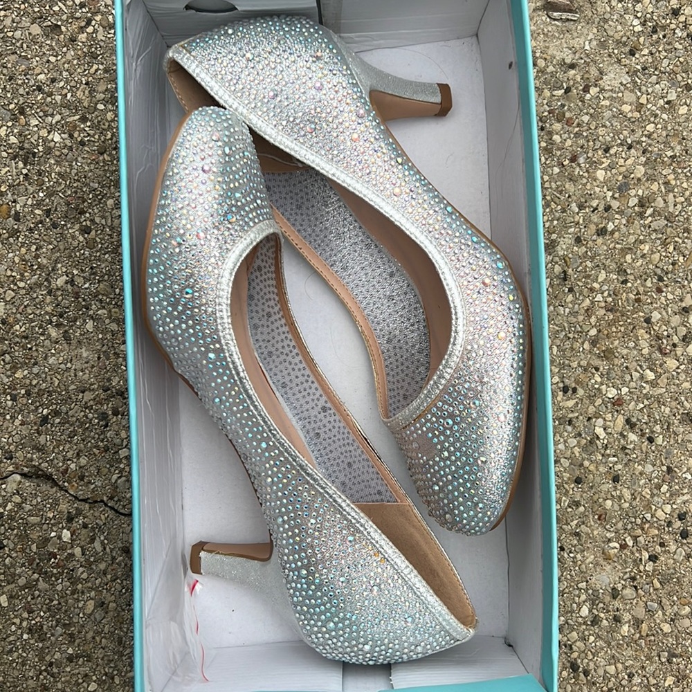 Silver heels